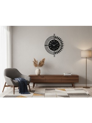 Ayaz Steel Art Dekoratif Metal Duvar Saati