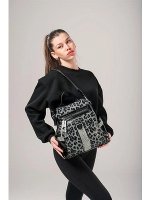 Armüz Poge Gri Cilt Kol ve Sırt Çantası