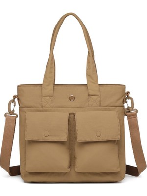 Smart Bags Mikro Poly Kumaş Büyük Boy Kadın Omuz Çantası 3345