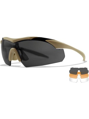 WILEY X VAPOR 2.5 Balistik Gözlük (3 Lens)