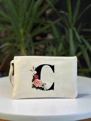 Bez Çanta Dünyası C Harf Baskılı El Çantası