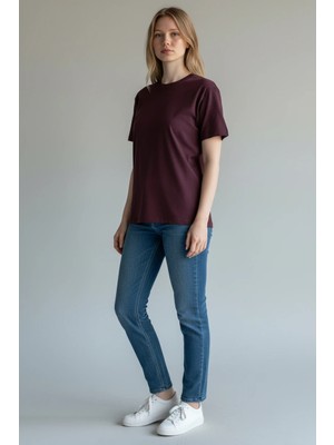 Cemo Modal Bisiklet Yaka Kısa Kollu Tişört