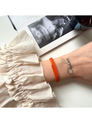Alice İsstanbul Turuncu Mıknatıslı Bileklik&halhal