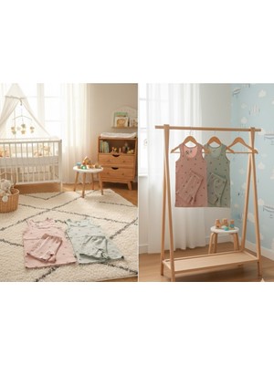 Kız Çocuk 2'li Ribana Atlet Boxer Takım