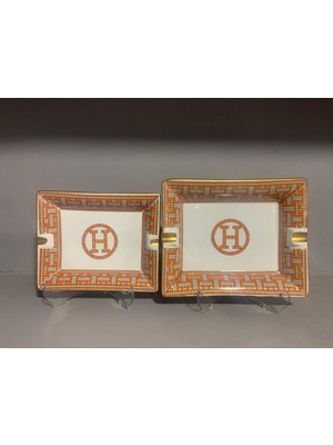 Konyax Honey Turuncu Porselen Küllük Takımı 2 Adet