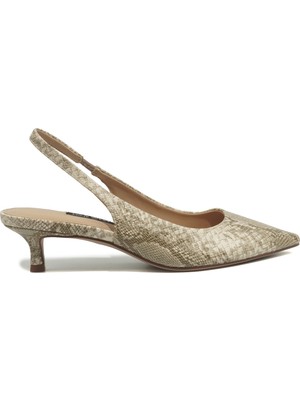Nine West PAMEL 6FX Bej Kadın Topuklu Ayakkabı