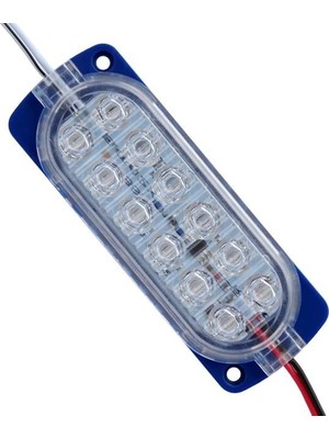 Powermaster Parlak Yanıp Sönen Mavi 24 Volt 1.2 Watt  2835 Modül LED
