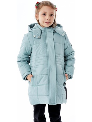Benitto Kids Kız Çocuk Kapüşonlu Kışlık Şişme Mont 51355