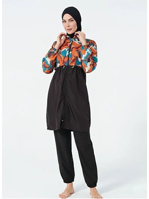 Tesmay Hızlı Kuruyan Paraşüt Kumaş Kadın Tesettür Mayo 22200