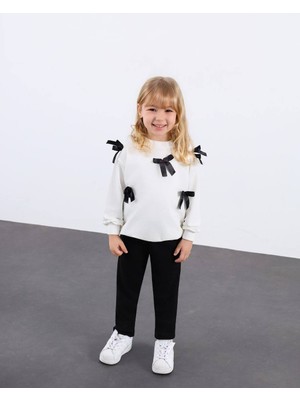 Miniko Kids Kız Çocuk Bayramlık Fiyonk Detaylı 2li Takım