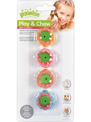 Hype Store Yenilebilir Çiçek Kemirme Oyuncağı 4 Adet