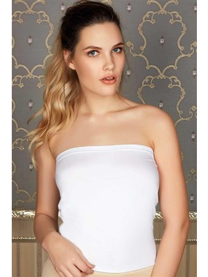 İlkyaz Fashion Ieg™ Pamuklu Askısız Straplez T-Shirt