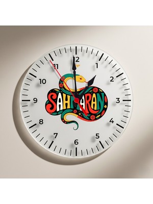 Zerya Şahmaran Yazılı Duvar Saati - Şahmeran Saati
