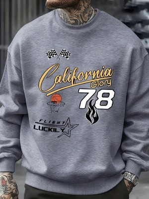 California Glory Basketbol Numarası 78 Desen Kazak Erkekler Sokak Rahat Spor Gömlek Sonbahar