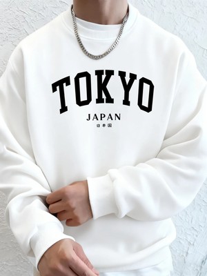 Tokyo Japonya Mektup Baskılı Kapüşonlu Üstler Erkek Yumuşak Moda Giysileri Spor Polar Sokak G