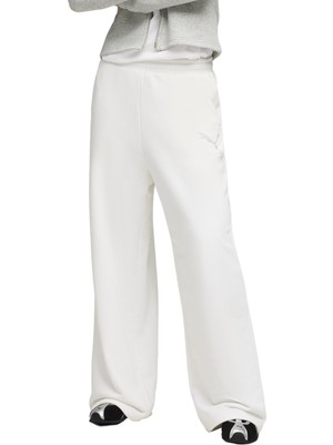 P634567 Puma Ess Graphıc Bedazzled Pants Kadın Eşofman Altı Beyaz