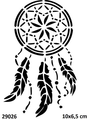 Airbrush Tattoo Düş Kapanı Yapışkanlı Stencil Süsleme ve Boyama Kalıbı Stencil Kalıp