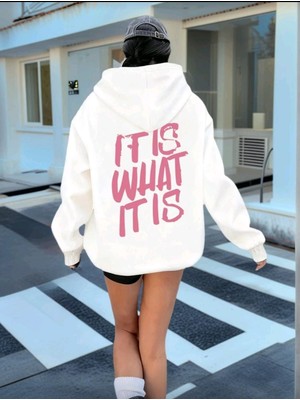 Divin Kadın Baskılı Sweatshırt Kaliteli Kumaş Oversize Kesim