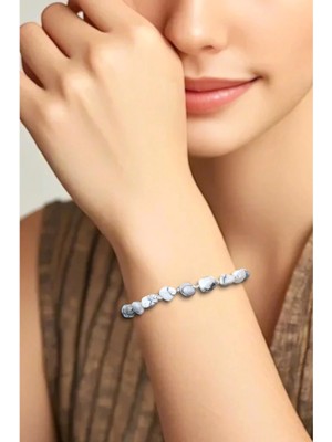 Pozitif Doğal Taş Havlit Taşı Bileklik Makrome Ayarlı 326-5