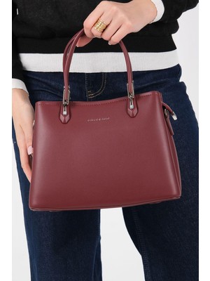 Silver & Polo SP1233 Kadın El Çantası  Bordo