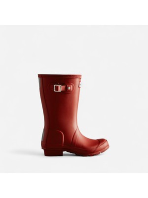 Hunter Originals Wellington Çocuk Koyu Kırmızı Bot Çocuk Bordo Bot HFRJ0017252-MLR