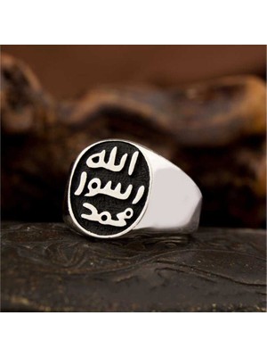 Fumeyabi Gümüş Mührü Şerif Erkek Yüzük