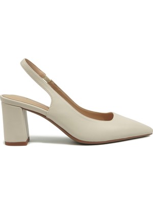 Nine West Hampton 6fx Bej Kadın Topuklu Ayakkabı