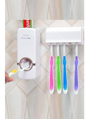 Hype Store Otomatik Diş Macunu Sıkacağı ve 5 Adet Diş Fırçalığı