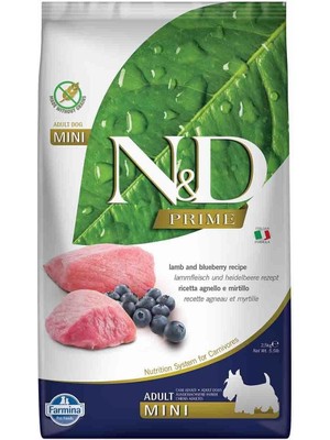 Hype Store N&d Prime Kuru Köpek Maması, Tahılsız, Kuzu ve Yabanmersinli, Yetişkin Mini, 2.5 kg
