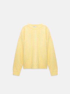 Dilvin 10640 Bisiklet Yaka Yumuşak Dokulu Kazak-Sarı