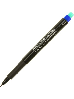 Braventa Collection Faber-Castell Permanent Asetat Kalem, S Uç, Mavi, Kalıcı ve Solmayan Yazım, Asetat Silgili