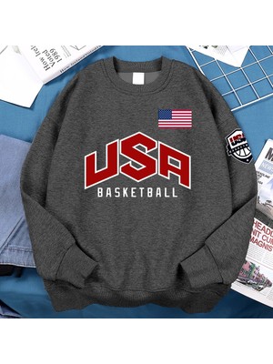Abd Basketballer Baskılı Sokak Rahat Hoody Erkekler Kadınlar Hip Hop Boy Giyim Gevşek Sıcak P