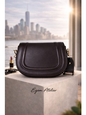 Egem Atelier 3 Bölmeli Çapraz Kol ve Omuz  Çantası