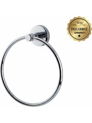 Premium Pirinç Lotus Yuvarlak Havluluk Mat Siyah