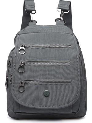 Smart Bags Krinkıl Kumaş Kadın Sırt Çantası BC 1169 - Koyu Yeşil