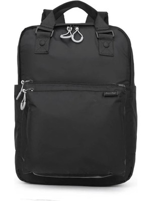 Smart Bags Ekstra Hafif Kumaş Unisex Sırt Çantası K21-3203 - Siyah