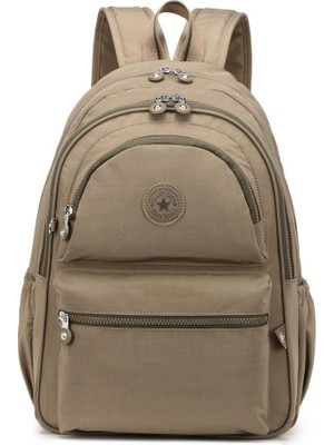 Smart Bags Krinkıl Kumaş Sırt Çantası K21- 1050 - Açık Kahve
