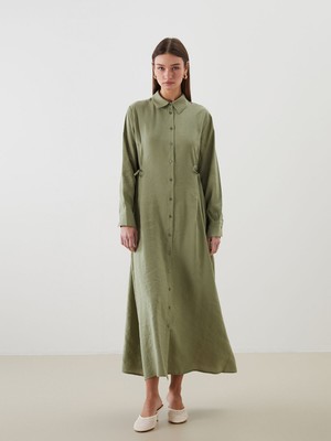 Lc Waikiki Yeni Sezon Modal Karışımlı Gömlek Elbise