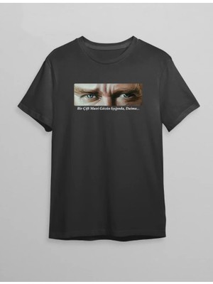 ModaSize 10 Kasım Unisex Atatürk Baskılı T-Shirt - Siyah