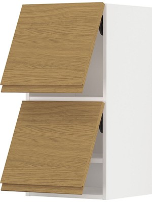 Hobiurun Mutfak yatay duvar dolabı, VOXTORP meşe görünümlü, 40x80 cm, 2 kapaklı