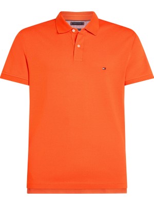 Tommy Hilfiger Erkek Turuncu Tommy Hilfiger 1985 Slım Polo, Scx Turuncu Erkek T-Shirt & Polo