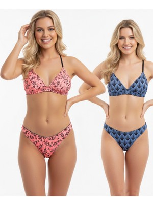 Bonbon Kadın Balensiz Desteksiz Bralet Sütyen ve String Külot 2'li Takım BB2282