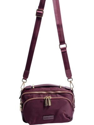 Silver & Polo SP1221 Kadın Çapraz Çanta Saten Bordo