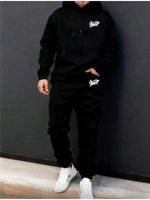 Divin Unısıx Baskılı I Oversize Sweatahırt -Eşofman Altı 2li Takım