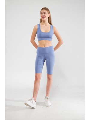Camenta Yüksek Bel Diz Üstü Kadın Spor Tayt