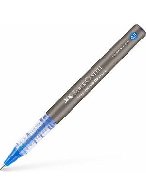 Hype Store Faber-Castell Free Ink Roller Kalem 0.5, Mavi, Silinmez Kalıcı Mürekkep, Iğne Uçlu, Akıcı Yazım, Mür