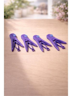 MisterionStudio Poşet Kapatma Mandalı -Çok Amaçlı Gıda Torbası Klipsi – 4’lü Set