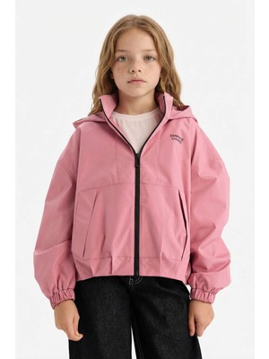 DeFacto Kapüşonlu Yağmurluk Kız Çocuk F8972A826SP