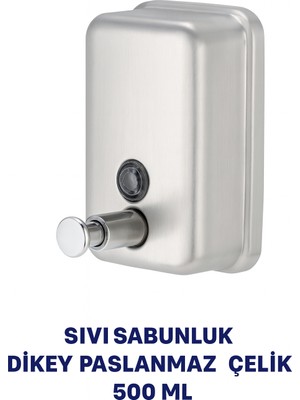 Onno Sıvı Sabunluk Dikey Paslanmaz Çelik 500 ml