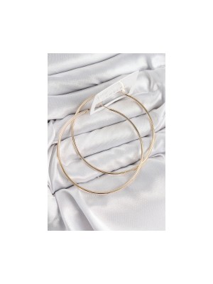 Erbilden Erb Pirinç Halka Model Gold Renk Kadın Küpe